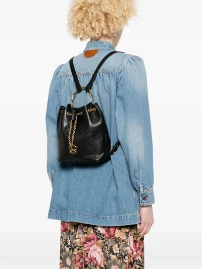Chloé Bracelet Backpack In Black
