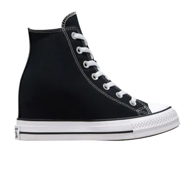 Pre-owned Converse Wmns Chuck Taylor All Star Wedge Platform High 'black Red Navy'