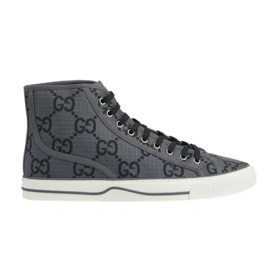 Pre-owned Gucci Tennis 1977 High 'gg Monogram - Grey Black'