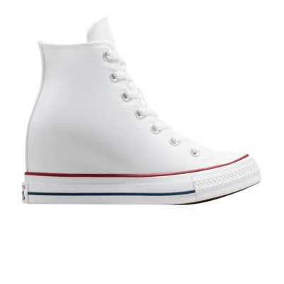 Pre-owned Converse Wmns Chuck Taylor All Star Wedge Platform High 'white Red Navy'