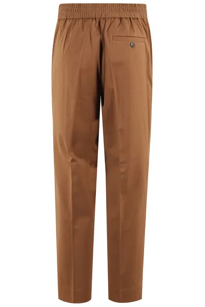 Circolo 1901 Drawstring Casual Pants In Cocoa
