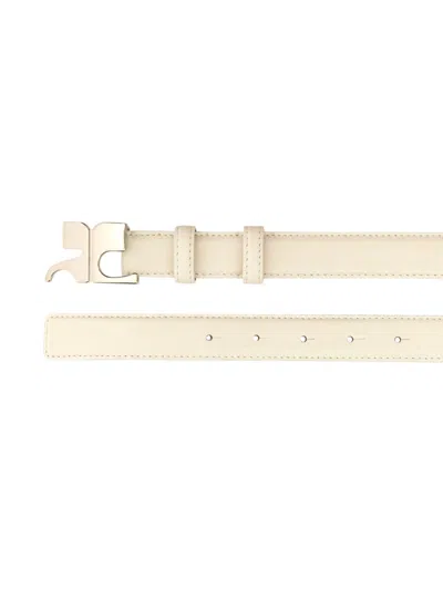 Courrèges Courreges Women Leather "ac" Belt In White
