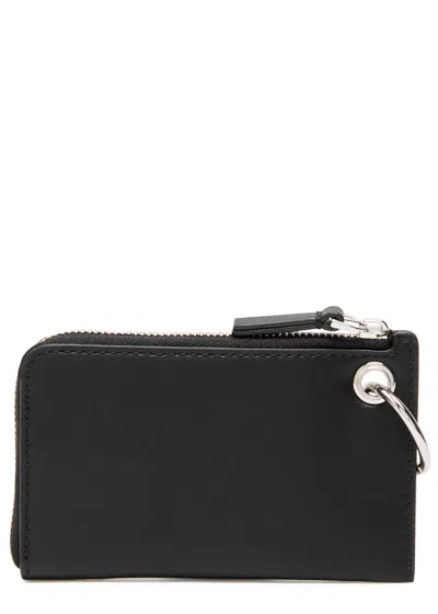 Marc Jacobs Charm-embellished Leather Wallet In Black