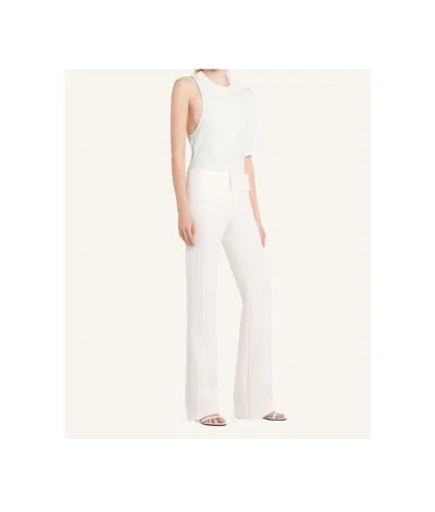 Courrèges Courregès Oneshoulder Tshirt In Scuba In White