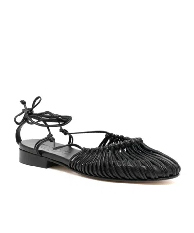 Hereu Women Mantera Leather Ballets In Animal Print