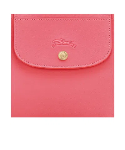 Longchamp Small Cabas Pink Handbag With Embossed Logo On The Front And Adjustable And Removable Shou In Pink