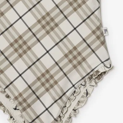 Burberry Printed One-piece Swimsuit In Nude