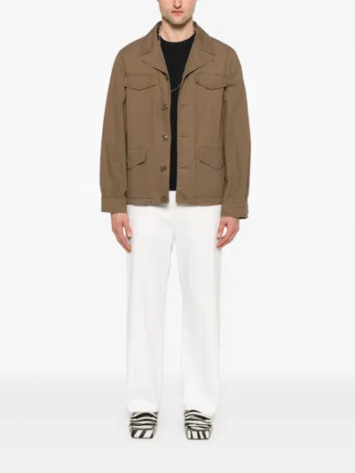 Aspesi Mash Shirt Jacket In Brown