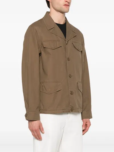 Aspesi Mash Shirt Jacket In Brown