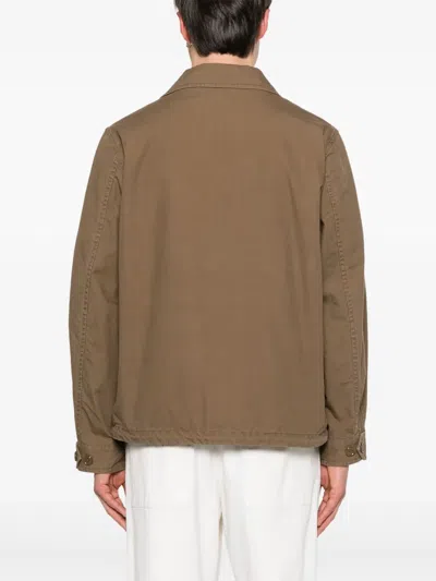 Aspesi Mash Shirt Jacket In Brown