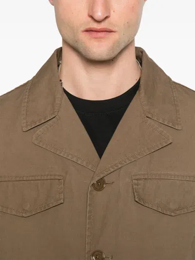 Aspesi Mash Shirt Jacket In Brown
