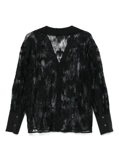 Vivetta Lace Shirt In Black