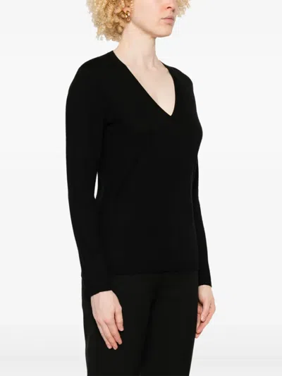 Max Mara Borel Top In Black