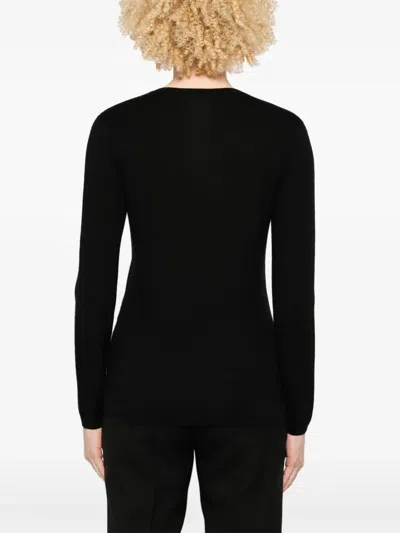Max Mara Borel Top In Black