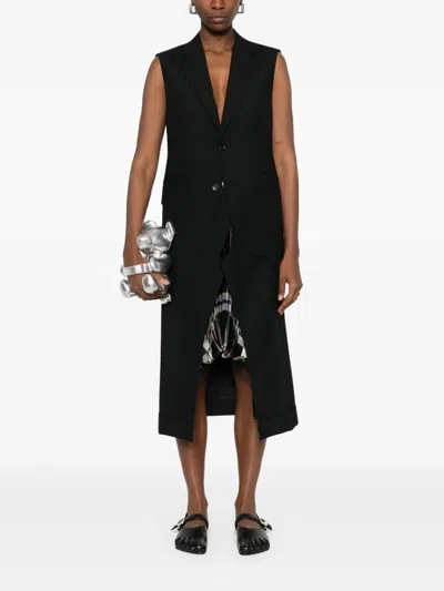 Junya Watanabe Sleeveless Coat In Black
