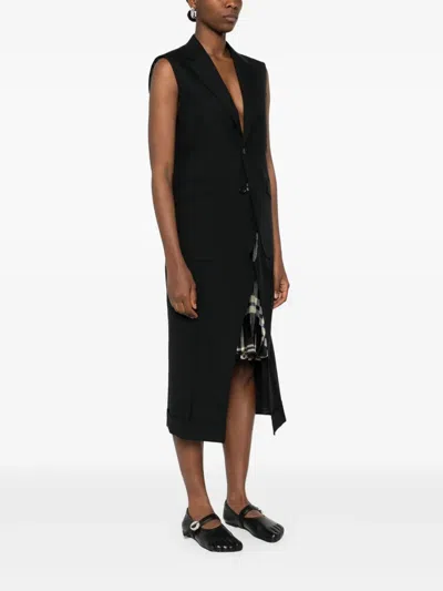 Junya Watanabe Sleeveless Coat In Black