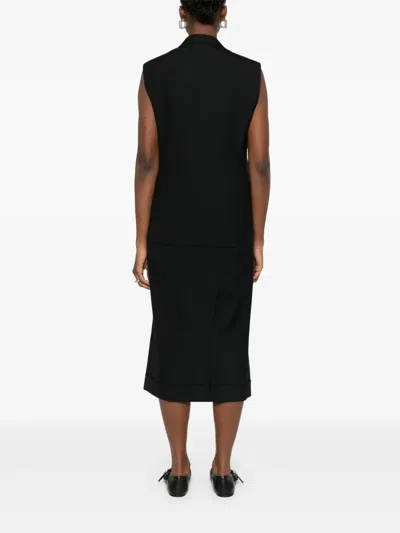 Junya Watanabe Sleeveless Coat In Black