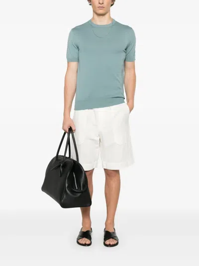 Canali Knitted T-shirt In Blue