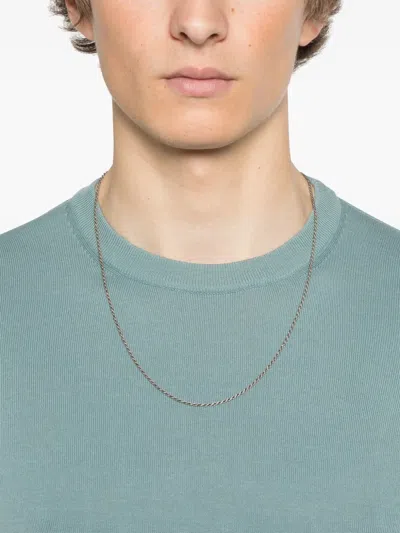 Canali Knitted T-shirt In Blue