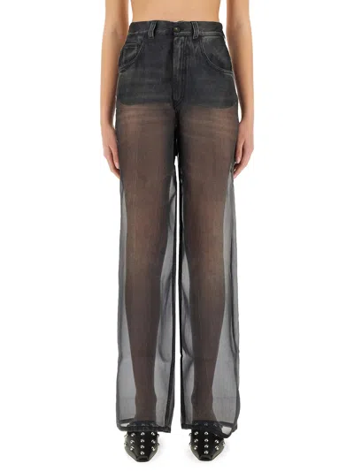 Haikure Winona Sheer Organza Pants In Black