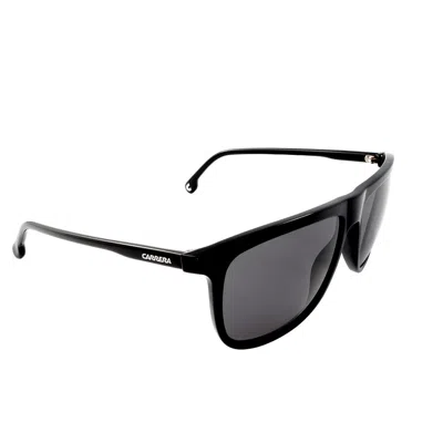 Carrera Polarized Grey Rectangular Men's Sunglasses  218/s 0807/m9 58 In Black
