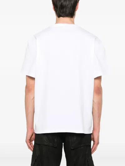 Alexander Mcqueen Embroidered Skull T-shirt In White