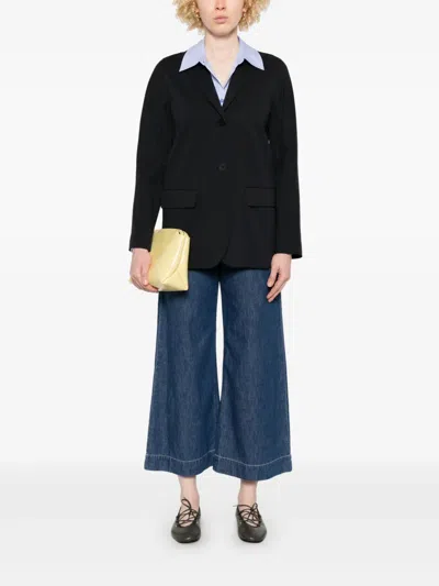 Max Mara Single-breasted Blazer In 黑色