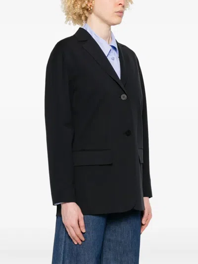 Max Mara Single-breasted Blazer In 黑色