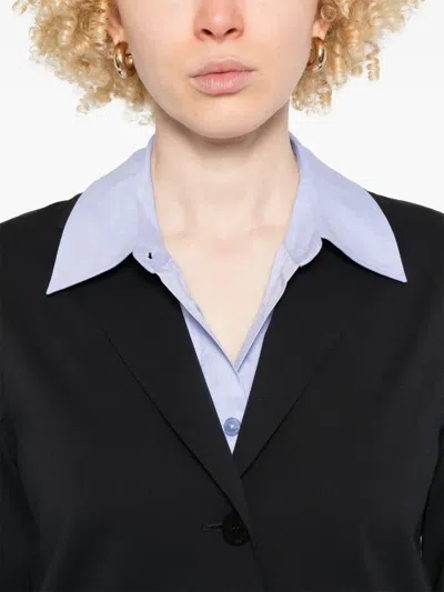 Max Mara Single-breasted Blazer In 黑色
