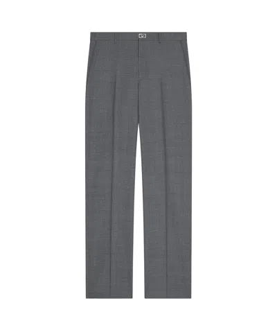 Givenchy Belt Loop Wool Casual Pants In Gray