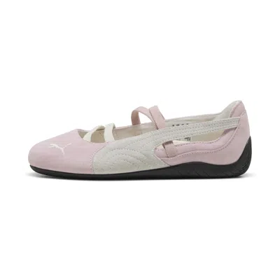 Puma Speedcat Leather Ballerina Flats In Pink