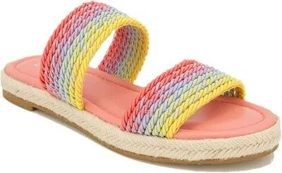 Esprit Arya E2ary90 Sandals Women's Us 8.5 Multicolor Open Toe Espadrille Khd744 In Multi