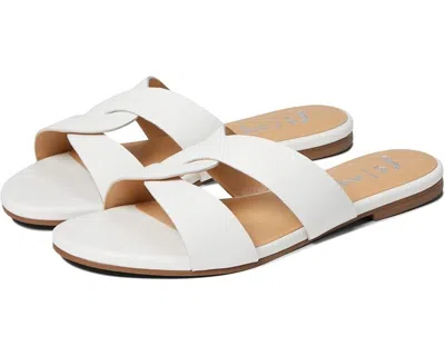French Sole Kori Sandal Womens 7.5 White Leather Open Toe Slip-on Strappy Khd449 In White