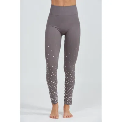 Phat Buddha Women's Cotton Club Pearl Leggings In Grey