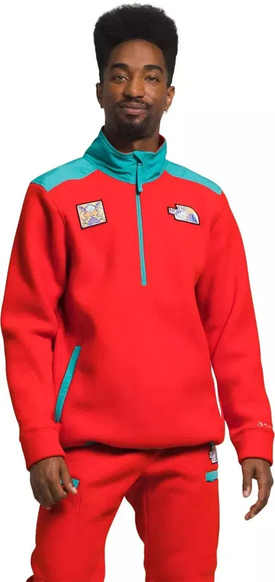 THE NORTH FACE ALPINE POLARTEC 200 NF0A7UJ8OW7 SWEATSHIRT MEN'S RED SGN1209 