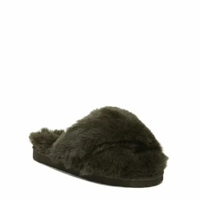 Sam Edelman Jeane Slipper Women's 6 Brown Faux Fur Comfort Slip-on Slide Khd754 In Brown