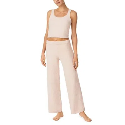 Sanctuary Pajama Sets Womens Large Blush Cropped Cami Wide Leg Sleeveless Erk511 In Pink