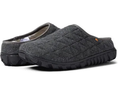 Bogs Snowday Ii 78889-013 Slippers Women's 7 Charcoal Slip-on Cozy Shoes Khd726 In Grey