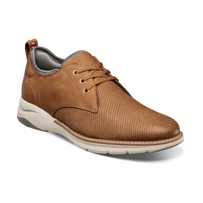 Florsheim Frenzi 14390-240 Oxford Men 7 Tan Nubuck Perforated Dress Shoes Khd908 In Brown