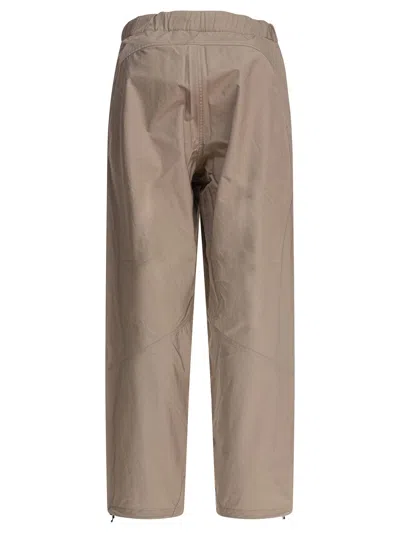 Goldwin High-waisted Beige Trousers With Adjustable Waistband