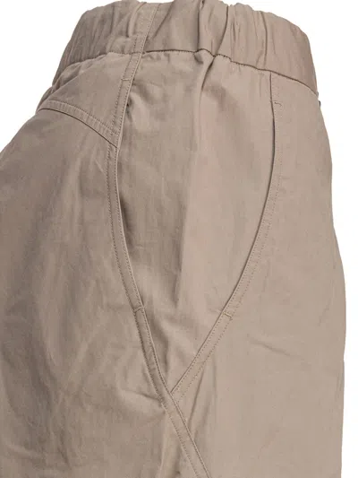 Goldwin High-waisted Beige Trousers With Adjustable Waistband