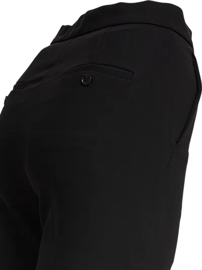 Max Mara Tailored Slim Fit Trousers Pockets Belt Loops In Black