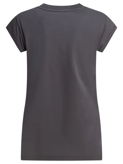 Pinko Maxi Print T-shirt In Gray