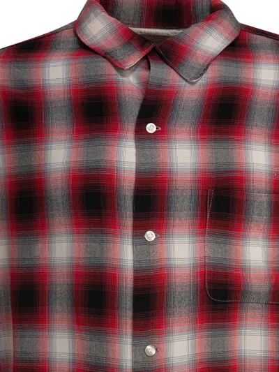 ©saint M×××××× Checked Buttoned Shirt In Red