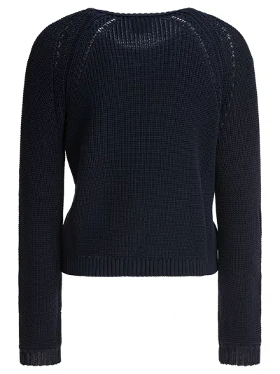 Rakkì Cecile Open-work Sweater In Blue