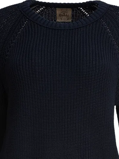 Rakkì Cecile Open-work Sweater In Blue