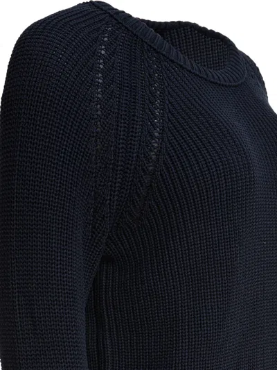 Rakkì Cecile Open-work Sweater In Blue