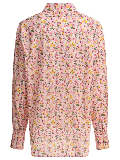 Ines De La Fressange Floral Pattern Long-sleeve Shirt In Pink
