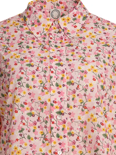 Ines De La Fressange Floral Pattern Long-sleeve Shirt In Pink