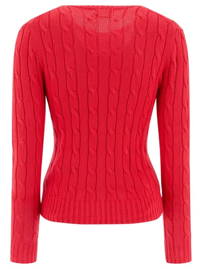 Polo Ralph Lauren Pullover Mit Zopfmuster In Red